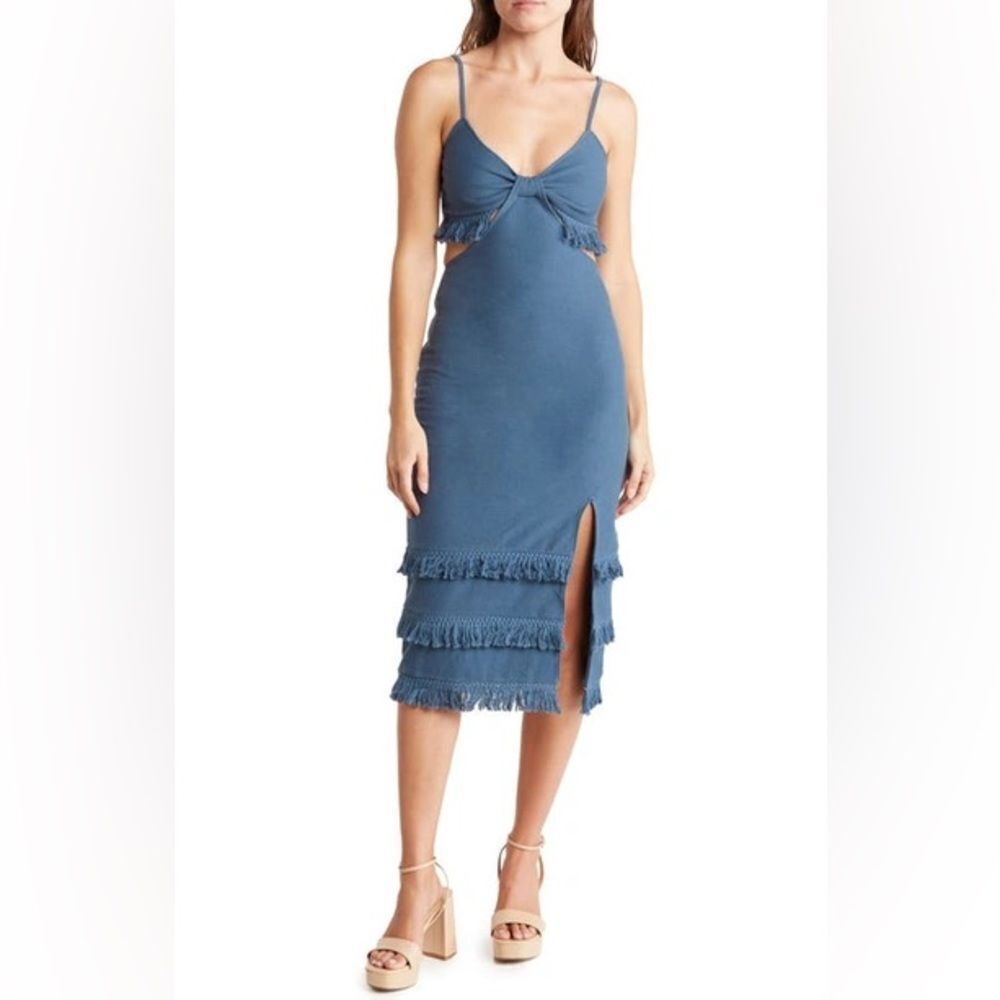 Bonheur D'amour Cutout Fringe Dress